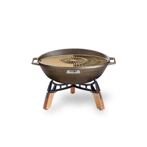 IGNIUM Grill Feuerschale 03 Gussplatte Grillrost tief