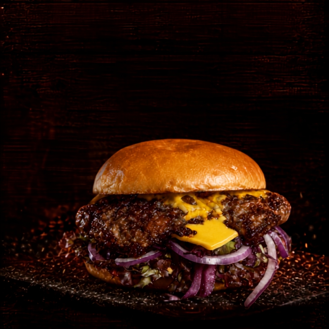 Matsuri Burger Wagyu Bodensee 1 Matsuri Burger von Wagyu Bodensee mit Wagyu-Patty, Käse und roten Zwiebeln